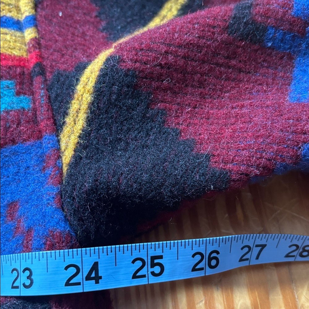 Ashely Scott Multicolored wool Jacket. Tribal, southwestern, Aztec pattern - Picture 9 of 10